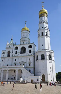 Der Ivan der Große Glockenturm des Kremls ist ein Weltkulturerbe von UNESCO in Moskau