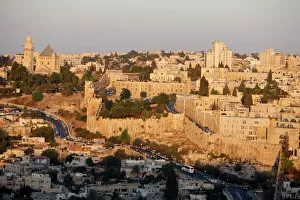 Drucke von Jerusalem aus dem Berg der Erer gesehen - Jerusalem - Israel - Mittlerer Osten Israel Drucke: Jerusalem aus dem Jerusalemer Hügel gesehen