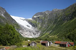 Scandinavia Landscape Drucke: The Jostedalsbreen Glacier in Boyabreen, Vestlandet, Norway, Scandinavia, Europe