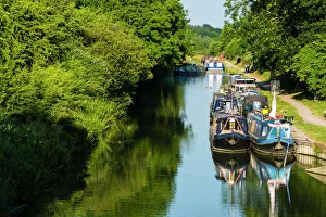Avon Drucke: Kennett und Avon-Kanal bei Pewsey nahe Marlborough