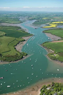 Königsbrikk Estuär Eingangsmündung Devon England Vereinigtes Königreich Europa