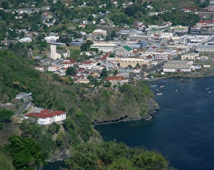 Drucke von Königstadt (St. Vincent), Windward Inseln (Windward Islands), Karibik (West Indies) und Zentralamerika St. Vincent Und Die Grenadinen Drucke: Königstowns, St