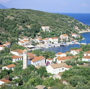 Ithaca Island Greece Drucke: Kioni bay, Ithaca