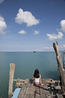Serene Ocean View Drucke: Koh Samui, Thailand
