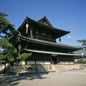 Ancient Japanese Temples Drucke: Kondo hall