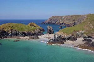 Cornwall Drucke: Kynans Cove in der Grafschaft Cornwall im Vereinigten Königreich von Großbritannien und Nordirland