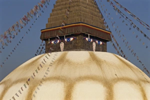 Kathmandu Landmarks Drucke: The largest stupa in Nepal