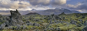 Snaefellsnes Peninsula Scenic Views Drucke: Lava fields, Snaefellsnes Peninsula, Iceland, Polar Regions