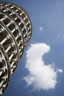 UNESCO World Heritage Site Pisa Drucke: Leaning Tower of Pisa and cloud