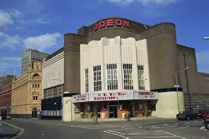 Rutland Drucke: Der Leicesterser Odeon befindet sich an der Ecke von Queen Street und Rutland Street in Leicester