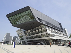 Vienna Austria Landmarks Drucke: Library and Learning Centre, designed by Zaha Hadid, University of Economics and Business