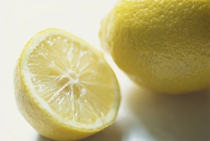 Fresh Lemons Drucke: Still life of cut lemon
