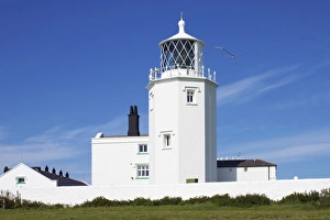 Bilder Datiert 3. Juli 2011: Felsenleuchtturm am Lizard-Point in Kornwall im Vereinigten Königreich Großbritannien in Europa