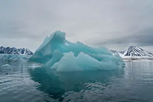 Spitsbergen Glacier Drucke: Lillyhookbreen glacier, Spitsbergen, Svalbard Islands, Arctic, Norway, Europe