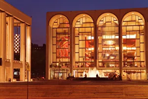 Lincoln Center am Upper West Side in Manhattan im Stadtteil New York City in den Vereinigten Staaten von Amerika