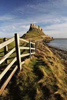 UK Landmarks Drucke: Lindisfarne Castle, Holy Island of Lindisfarne, Northumberland, England