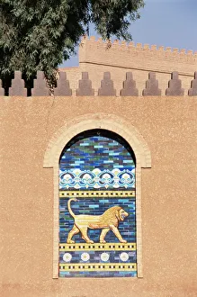 Drucke von Babylon ist ein Stadt in Irak im Nahen Osten und trägt den Namen des alten babylonischen Königreichs Irak Drucke: Babylonischer Löwe