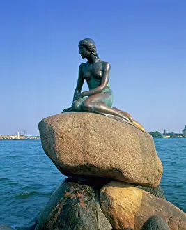 Die kleine Meerjungfrau-Statue in Kopenhagen (Dänemark), Skandinavien (Europa)