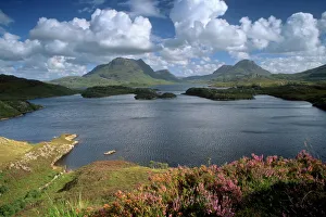 Europe Travel Destination Guide Drucke: Loch Sionascaig