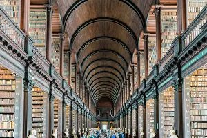 Hochschulen Drucke: Großer Saal Innenausstattung, Alte Bibliothek Gebäude