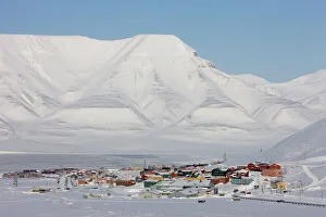 Drucke von Langjärvi byen in der Svalbard im Spitzbergensche Land am Polarkreis Norwegen Skandinavien Europa Norwegen Drucke: Langjärvi (SVALBARD), Spitzberg (SPITZBERGEN) im Arktisgebiet Norwegens in Skandinavien und Europa