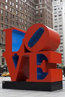 Bildhauerei Drucke: Liebesstatue von Robert Indiana