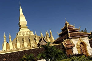 UNESCO World Heritage Site Candidates Drucke: That Luang Stupa
