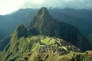 Drucke von Machu Picchu ist die verlorene Stadt der Inka im Jahr 1911 wiederentdeckt worden. Peru Südamerika Peru Kulturerbestätten Drucke: Machupicchu