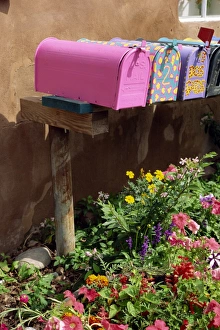 New Mexico Photography Drucke: Mail boxes