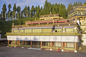 Bilder Datiert 9. Oktober 2008: Mönchsgrabstätte Main-Rumtek-Komplex in Gangtok (Sikkim), Indien