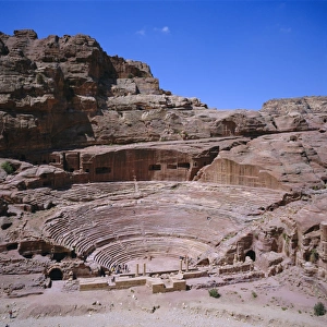 Petra Archaeological Site Drucke: Main theatre