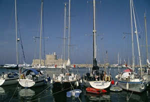 Greek Island Holidays 2024 Drucke: Mandraki harbour