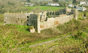 European Castles Drucke: Manorbier castle