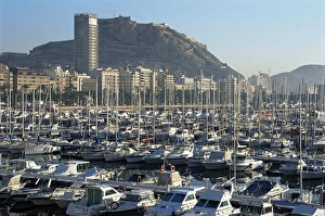 Mediterranean Travel Destination Drucke: Marina and view to Castillo
