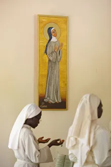 Messe im katholischen Kloster der Akape-Kirche in Akape (Togo), Afrika