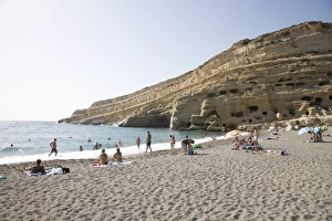 Drucke von Matala Kreta Griechische Inseln Griechenland Europa Matala Drucke: Matala, Kreta