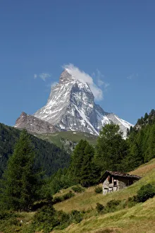 Drucke von Der Matterhorn in der Nähe von Zermatt im Kanton Wallis (Valais), Schweizer Alpen und der Schweiz Schweiz Drucke: Der Matterhorn in der Nähe von Zermatt im Kanton Wallis (Valais) und den Schweizer Alpen in der Schweiz