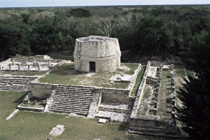 Ancient Mayan City Drucke: Former Mayan capital after the fall of Chichen-Itza