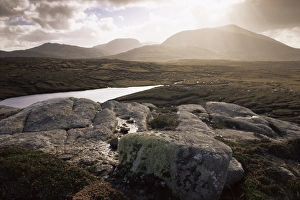 UK Rural Scene Photography Drucke: Mealisval Hill
