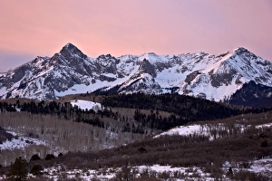 Serene Natural Beauty Images Drucke: Mears Peak and the Sneffels Range in the winter