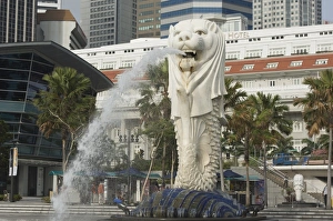South East Asia Landmarks Drucke: The Merlion