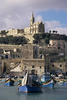 Malta Travel Destinations Drucke: Mgar harbour