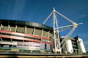 Drucke von Millennium-Stadion in Cardiff Südglamorgen Wallien Vereinigtes Königreich Europa Süd-Glamorgan Drucke: Millenium-Stadion