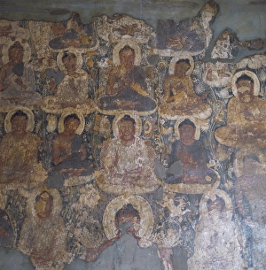 Buddhist Art Asia Drucke: Miracle of Sravasti