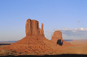 Sunset In The Desert Drucke: Mittens at Sunset