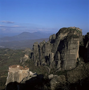 Rousanou Monastery Greece Drucke: The monasteries of Rousanou, St
