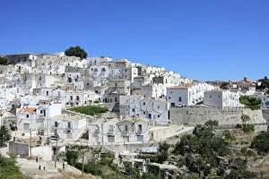 Dorf Drucke: Monte San Angelo, Apulien, Italien, Europa