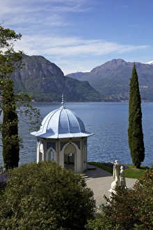 European Landscape From Above Drucke: Moorish style classical temple