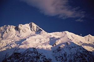 Blue Sky Winter Photography Drucke: Mount Sefton
