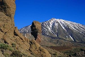 Canary Islands Mountain View Drucke: Mount Teide and Las Roques
